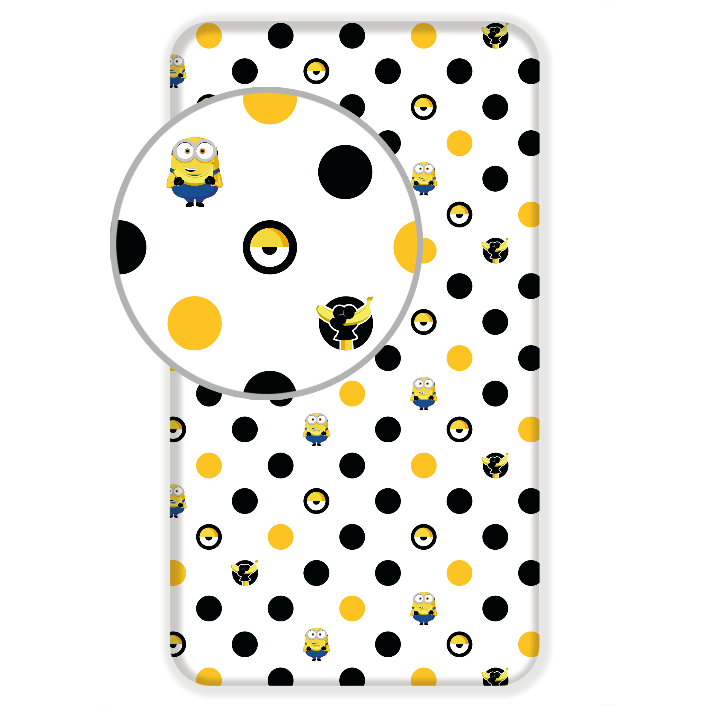 Minions Spannbettlaken - 90x200 cm Bettbezug Einzelbett Matratzenbezug