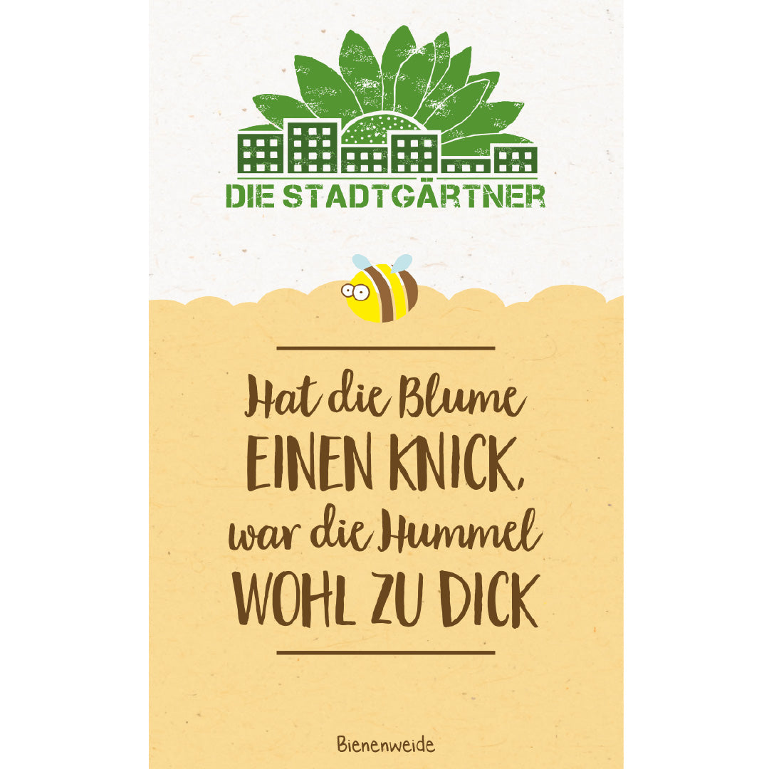 Saatgruß "Hat die Blume einen Knick"
