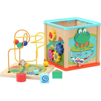 Motorikwürfel Tierwelt – Aktiv-Würfel aus Holz ab 12 Monaten | small foot