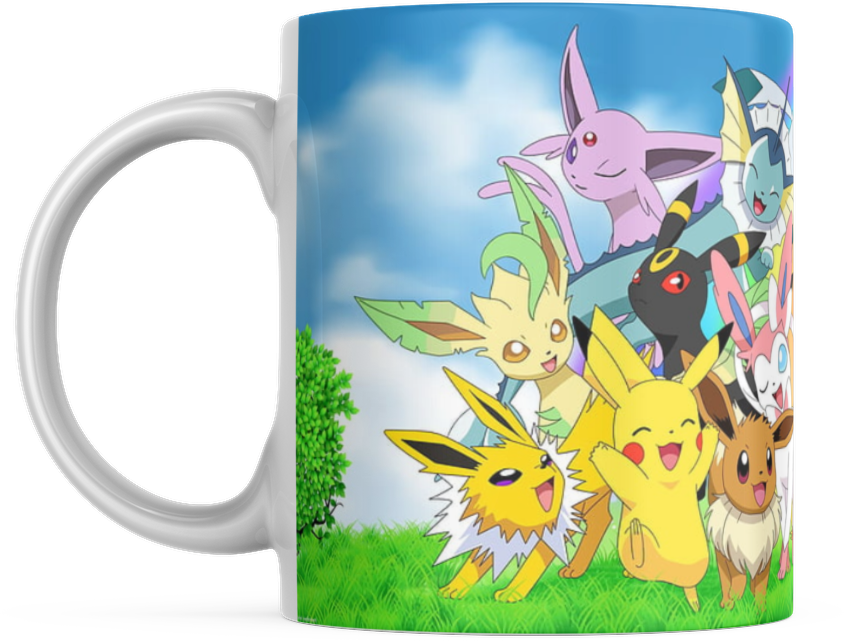 Pokemon Tasse Evoli Nachtara Feelinara Kaffeetasse 325ml Mug Cup Geschenk