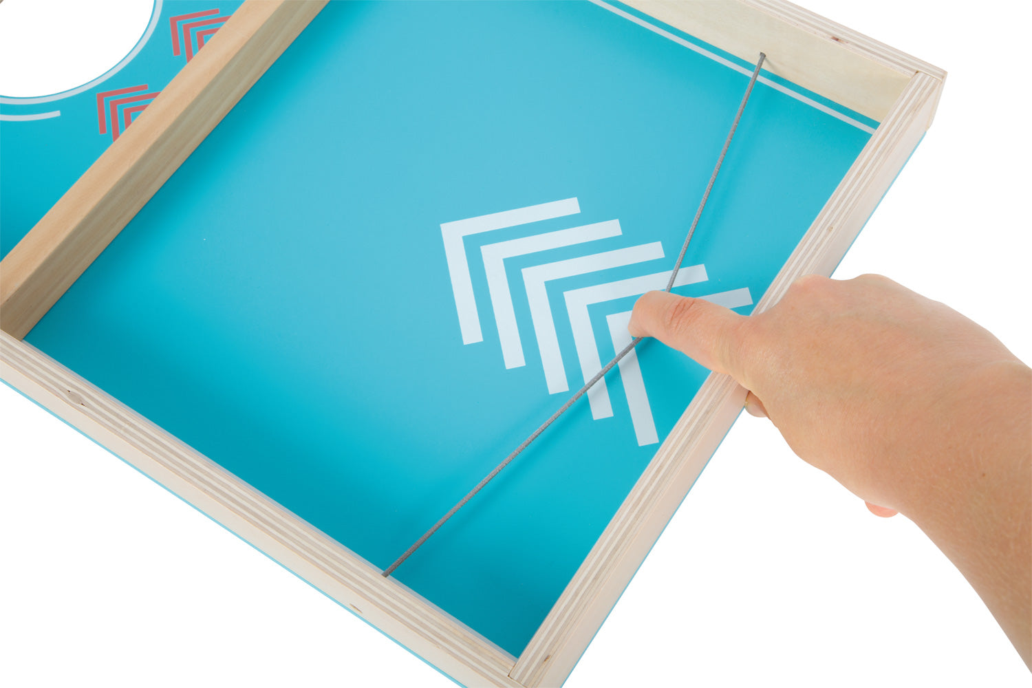 small foot Cornhole und Sling Puck Spiel „Active“