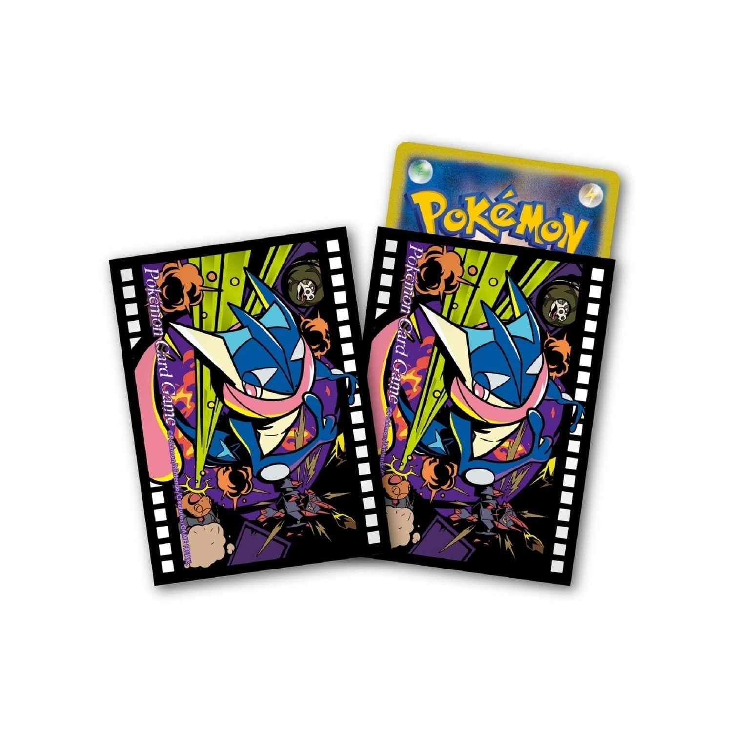 Pokemon Karten Hüllen Premium 64x Quajutsu Sleeves TCG Greninja