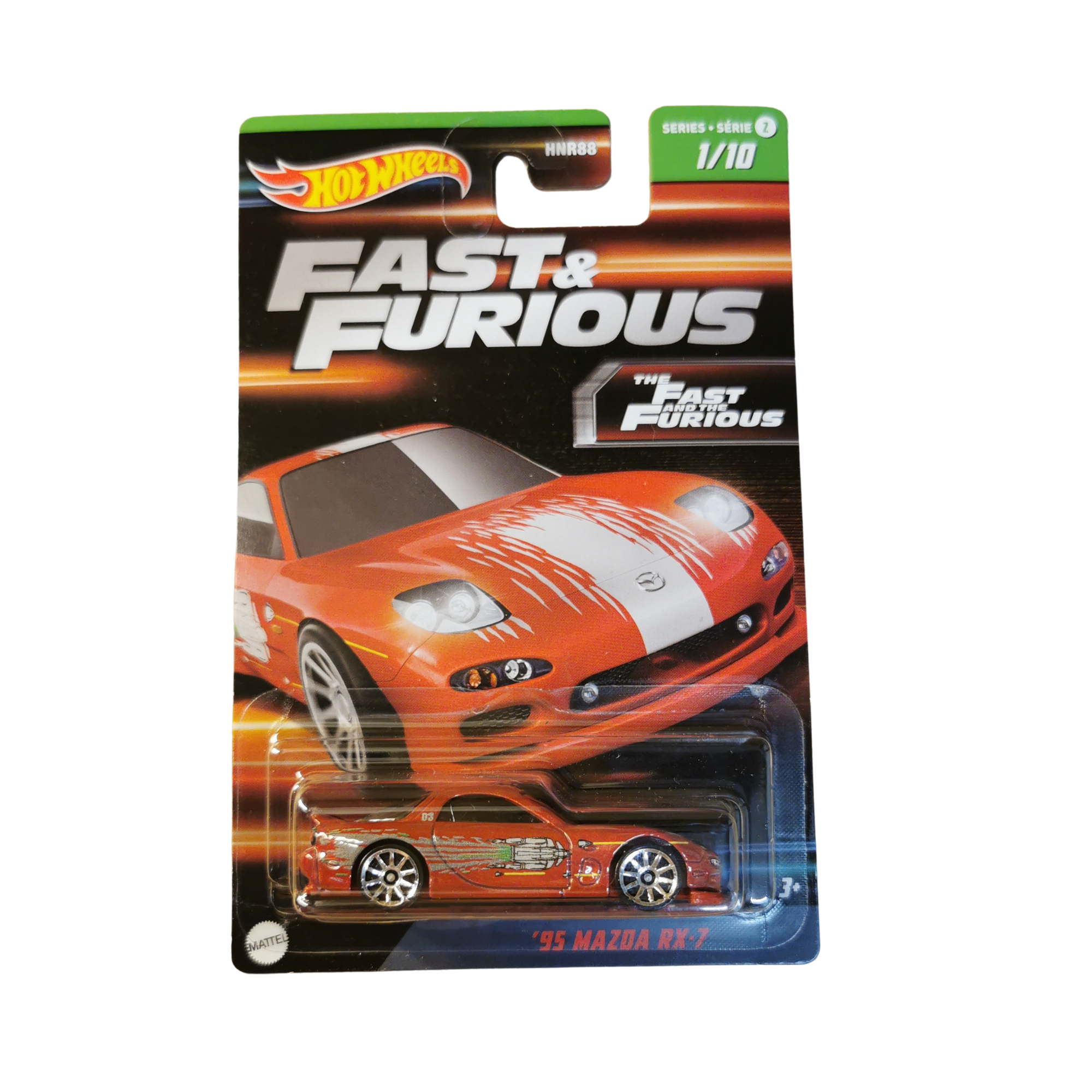 Hot Wheels 95 Mazda RX 7 Fast Furious 1/10 Serie 2