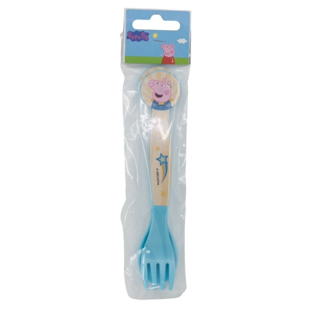 Peppa Pig Plastik Besteck Set - 2 Teile