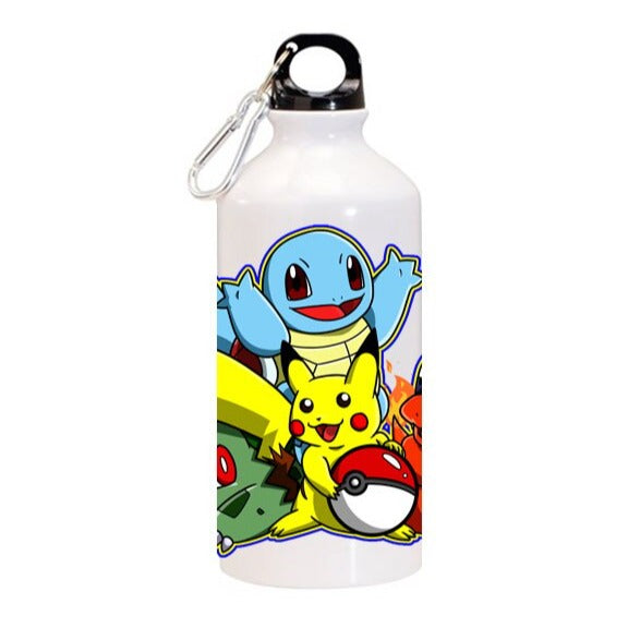 Pokemon Pikachu Glumanda Bisasam Schiggy Aluminium Flasche 500ml