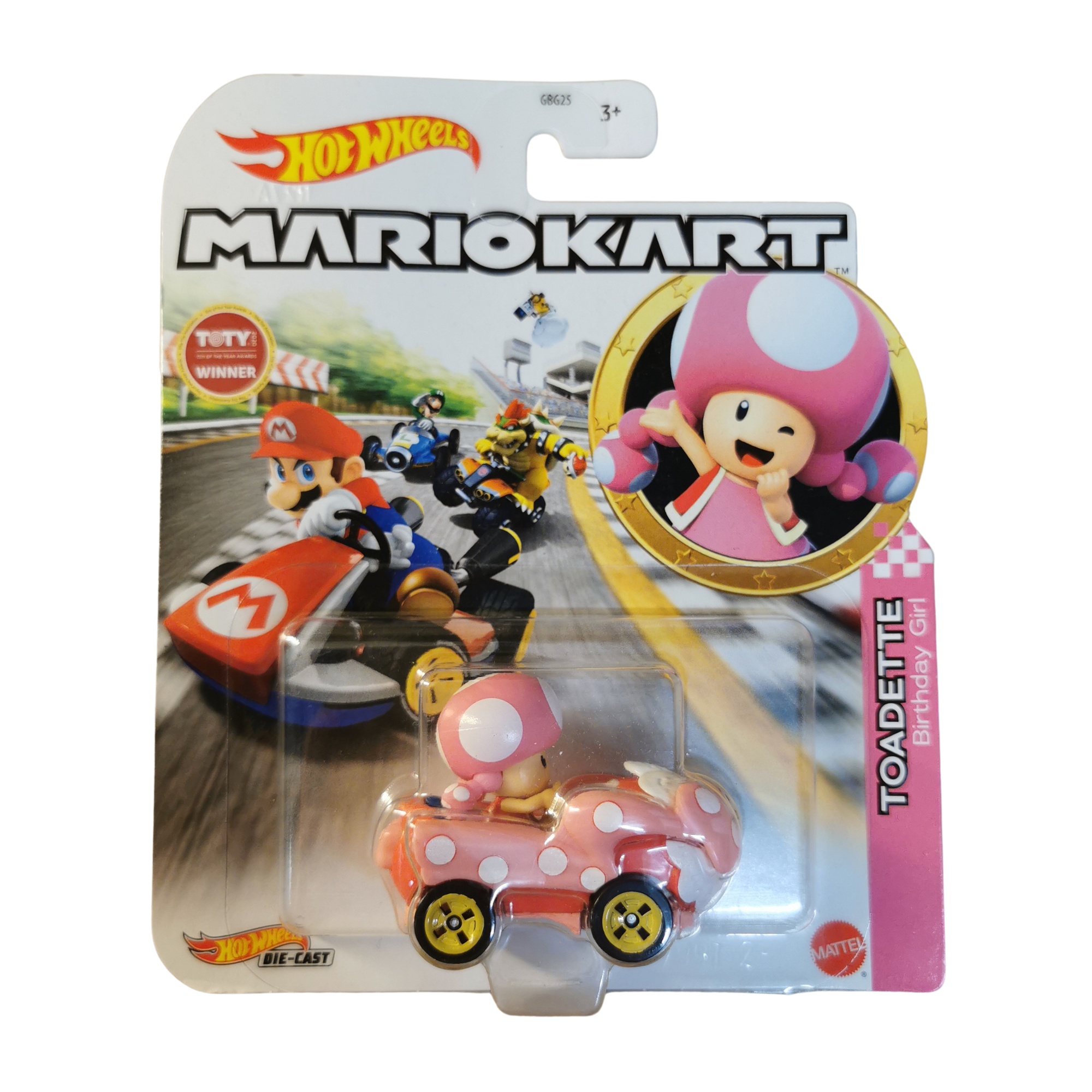 Hot Wheels Premium Toadette Birthday Girl