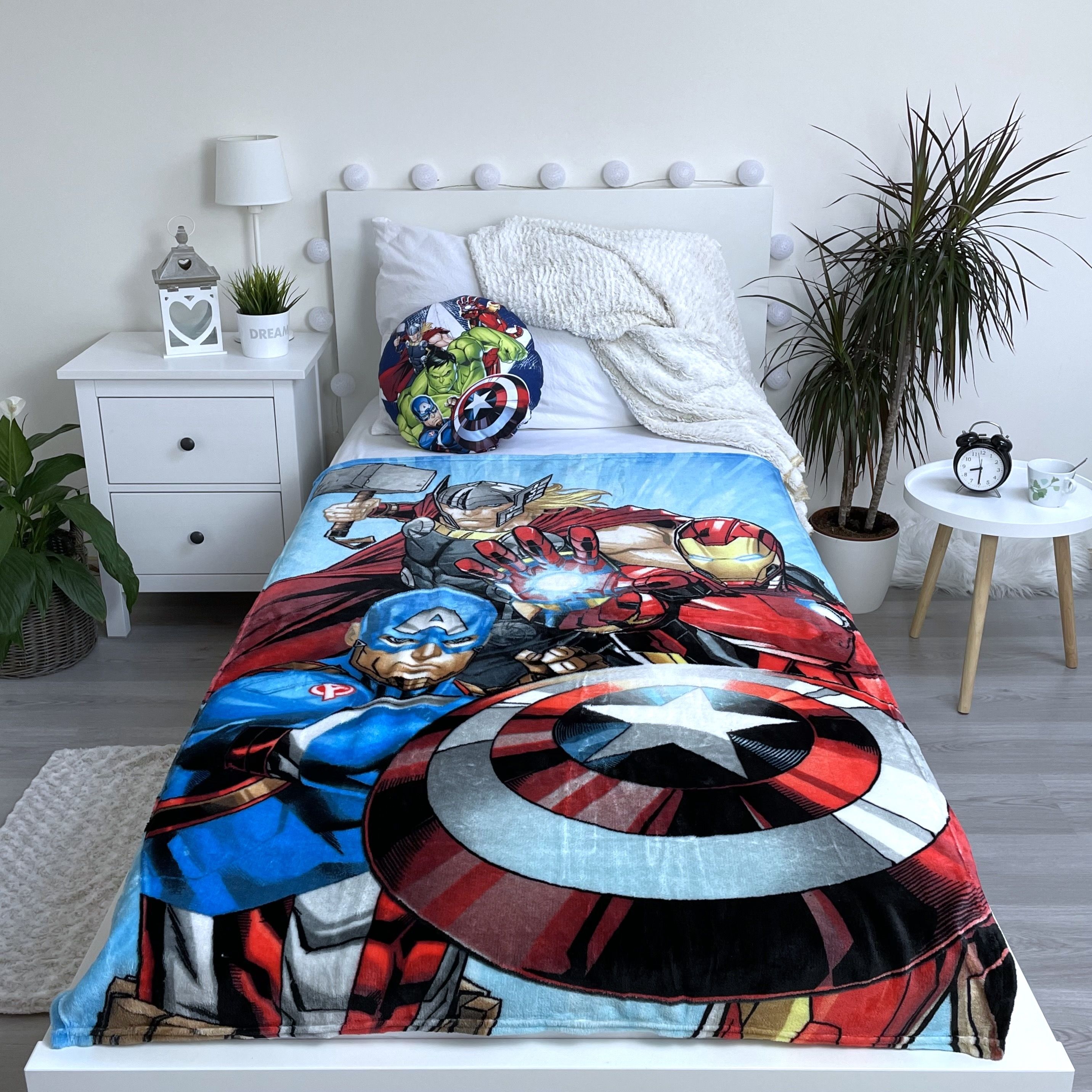 Marvel Avengers Kuscheldecke Plüschdecke 100 x 150 cm weiche Decke