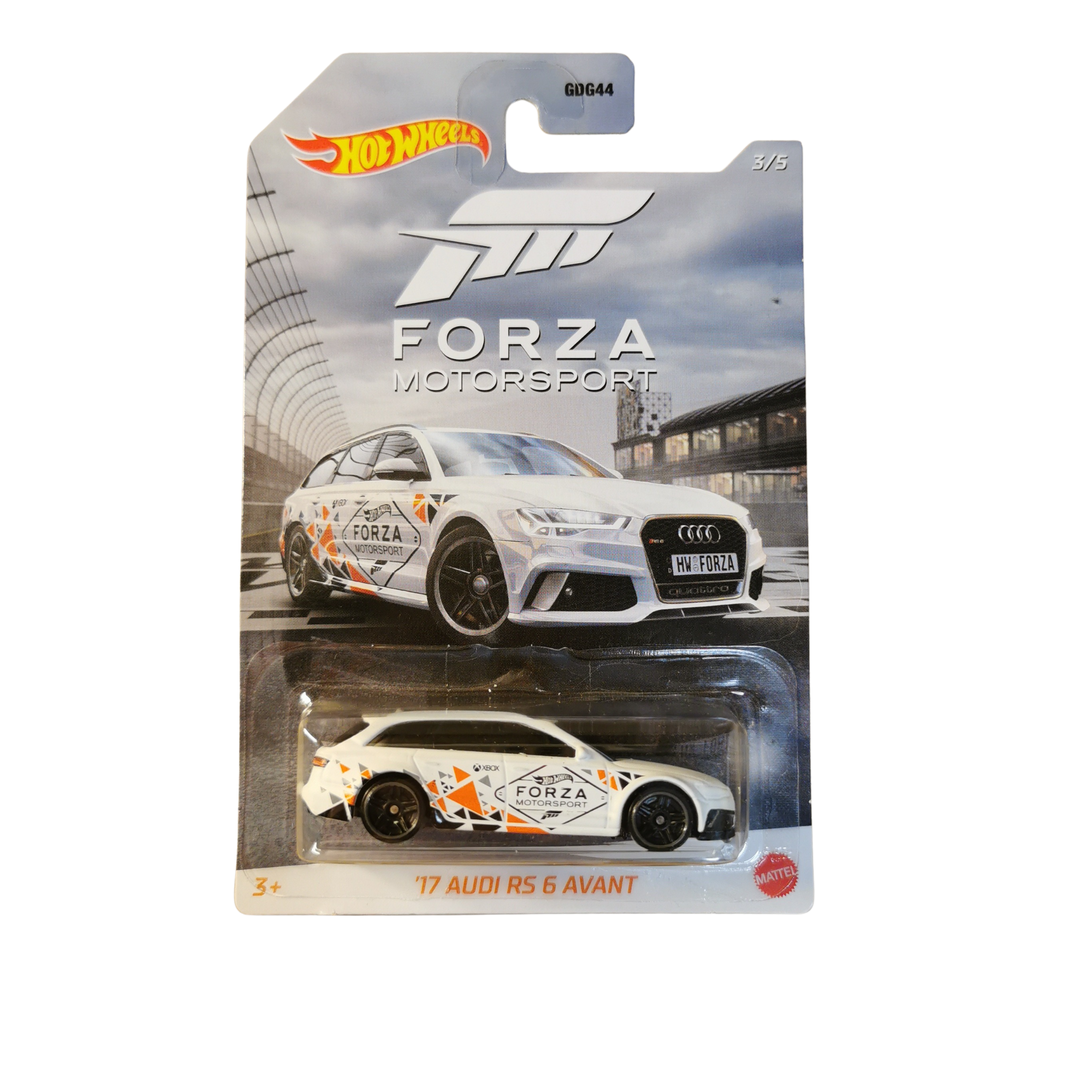 Hot Wheels 17 Audi RS 6 Avant 3/5 Forza Long Card