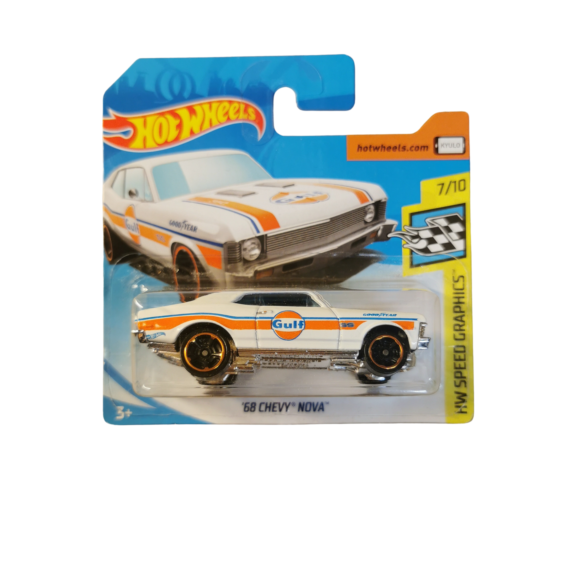 Hot Wheels Mainline 68 Chevy Nova 67/250 2019 Gulf