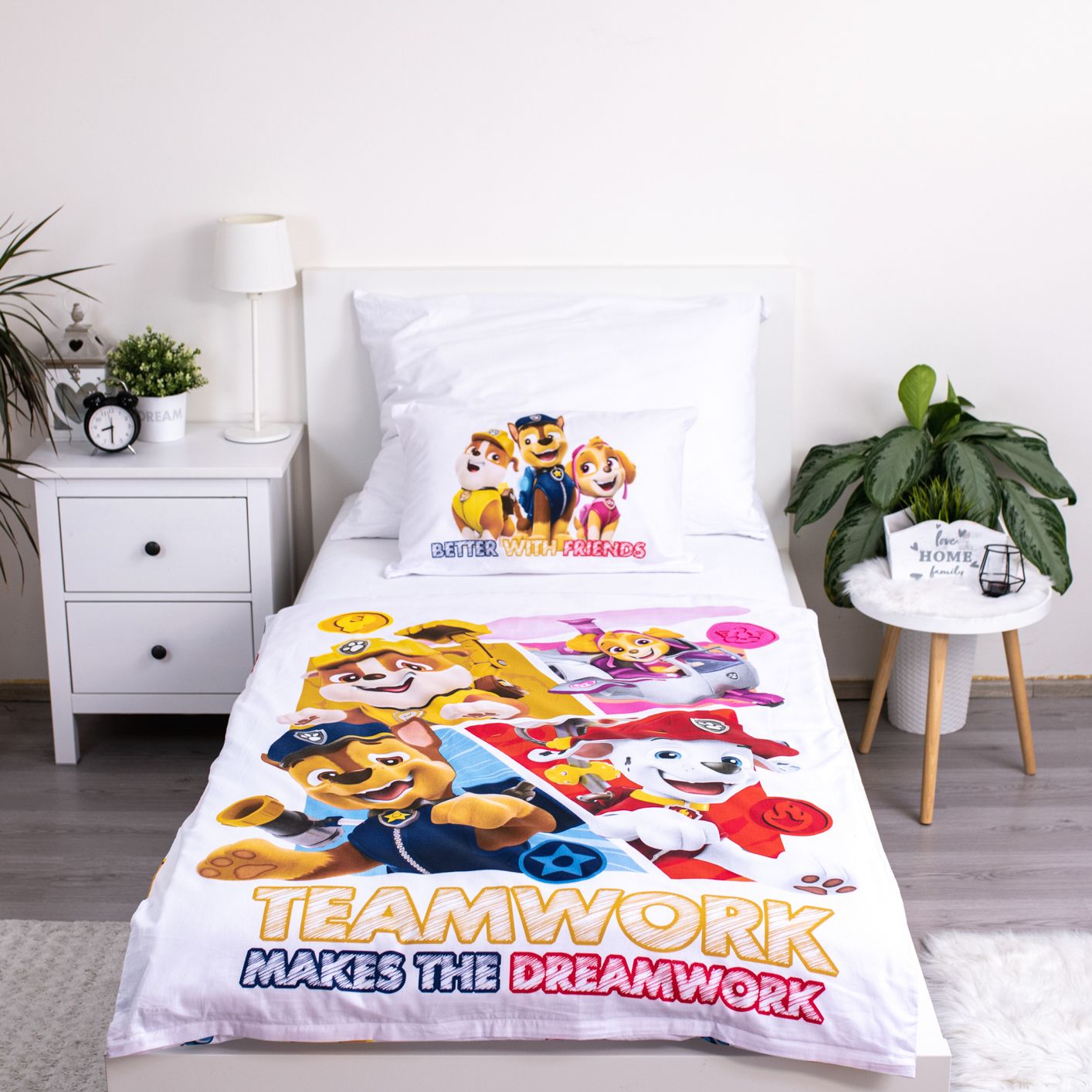 Paw Patrol Kinder-Bettwäsche 100 x 135 cm - weiche Baumwolle