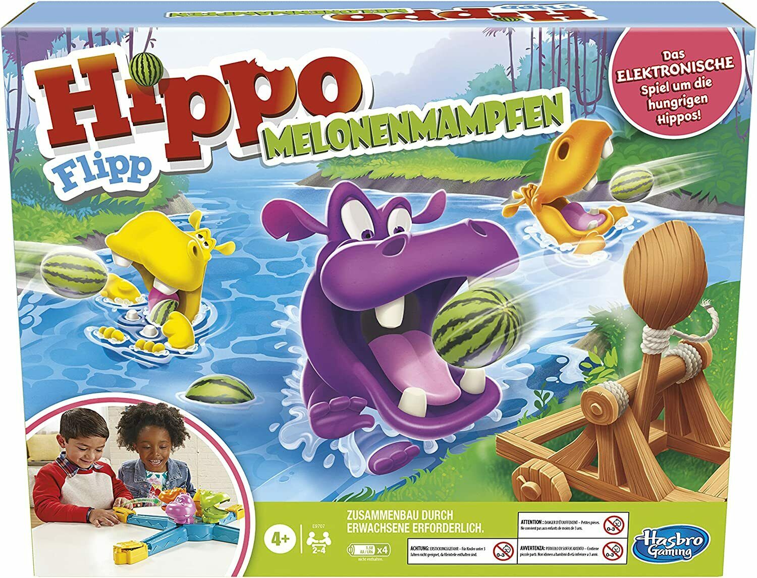 HASBRO Hippo Flipp Melonenmampfen E9707 Gesellschaftsspiel