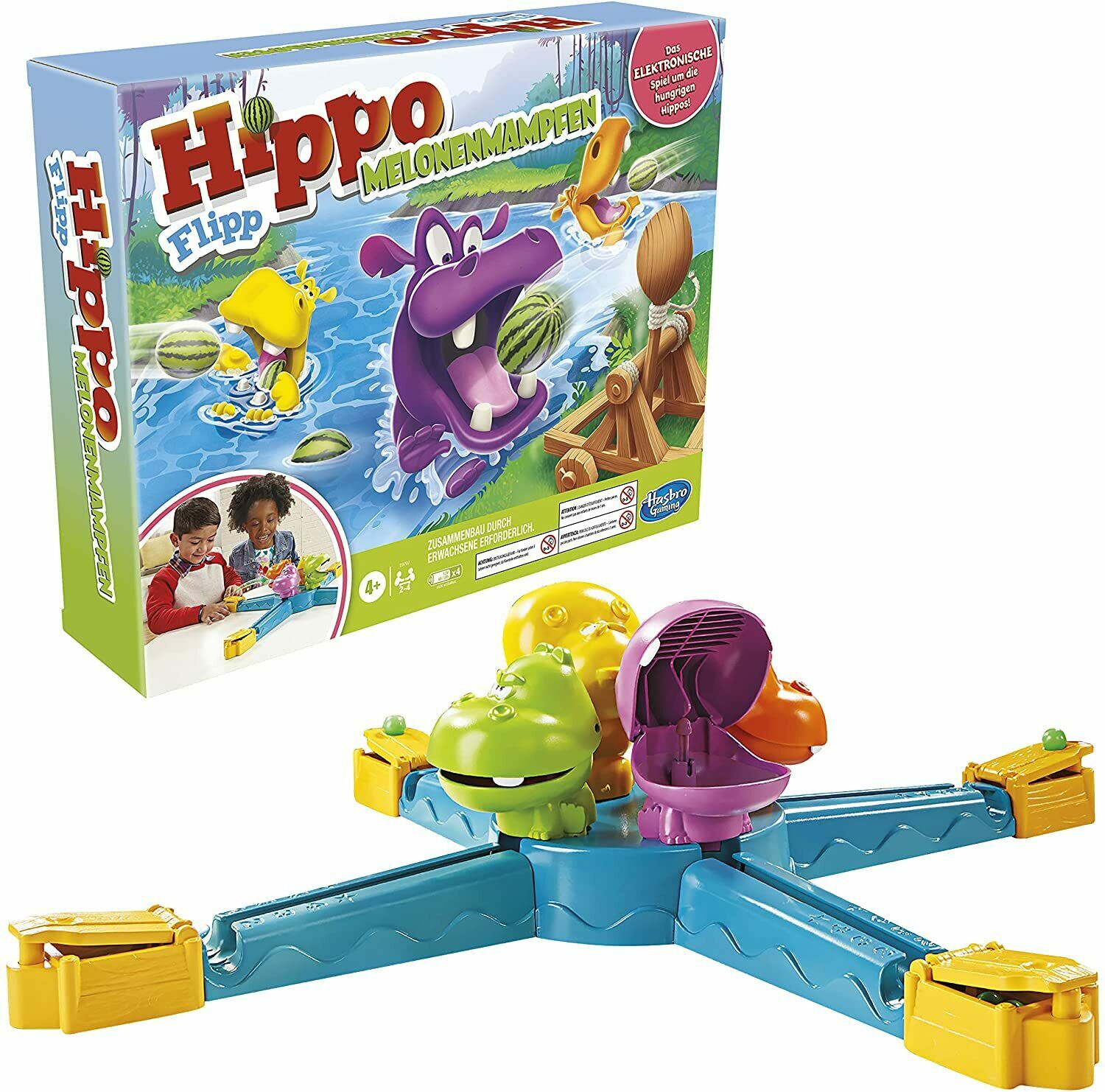 HASBRO Hippo Flipp Melonenmampfen E9707 Gesellschaftsspiel