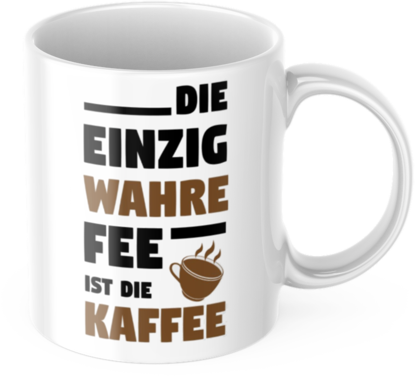Lustige Kaffeetasse "Die Einzig Wahre Fee Ist Der Kaffee" Frühstück Morgen Arbeit Tasse Büro Geschenk