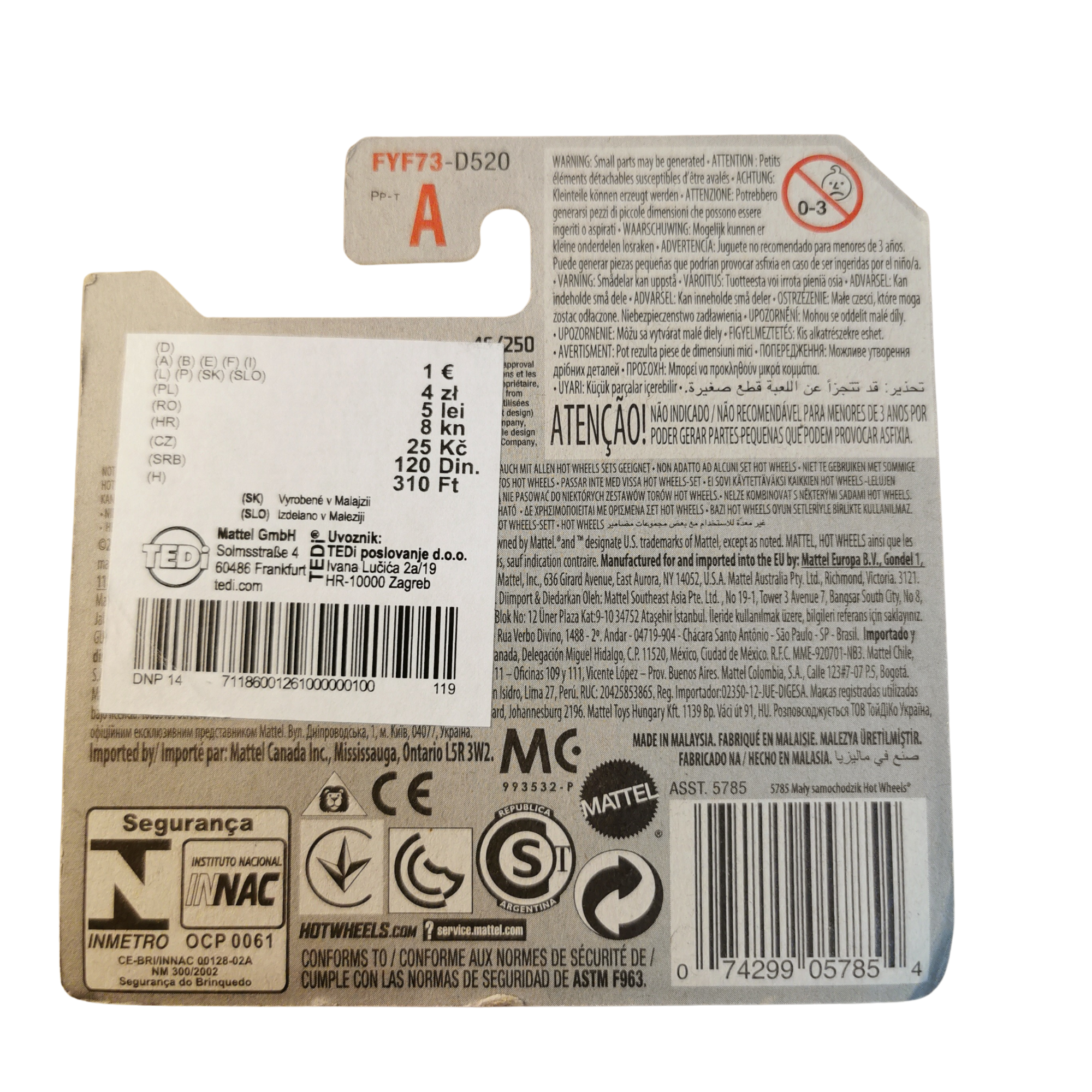 Hot Wheels Mainline Volkswagen Käfer Racer 46/250 2019