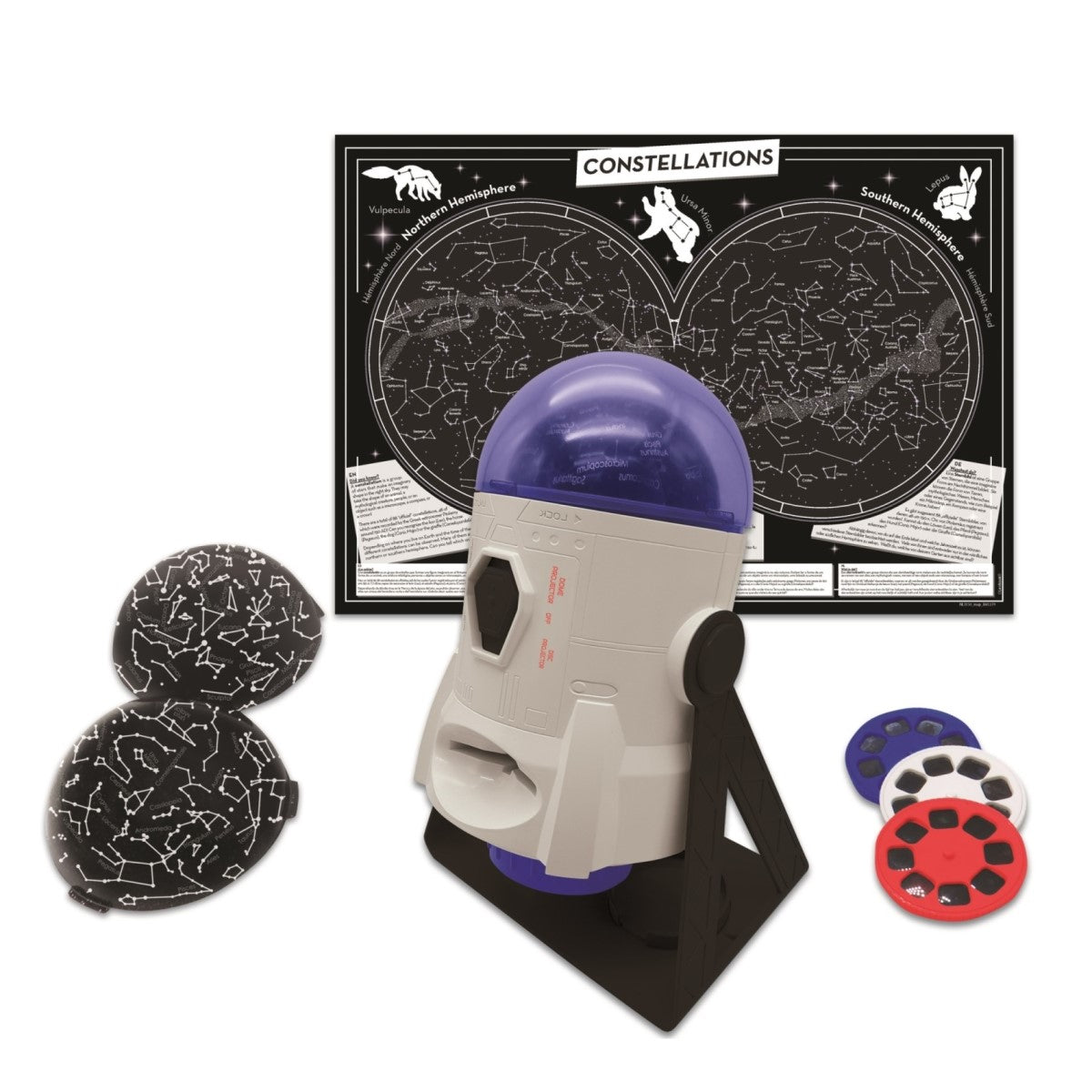 360° Planetarium Projektor 24 Projektionsbilder Sternbildkarte