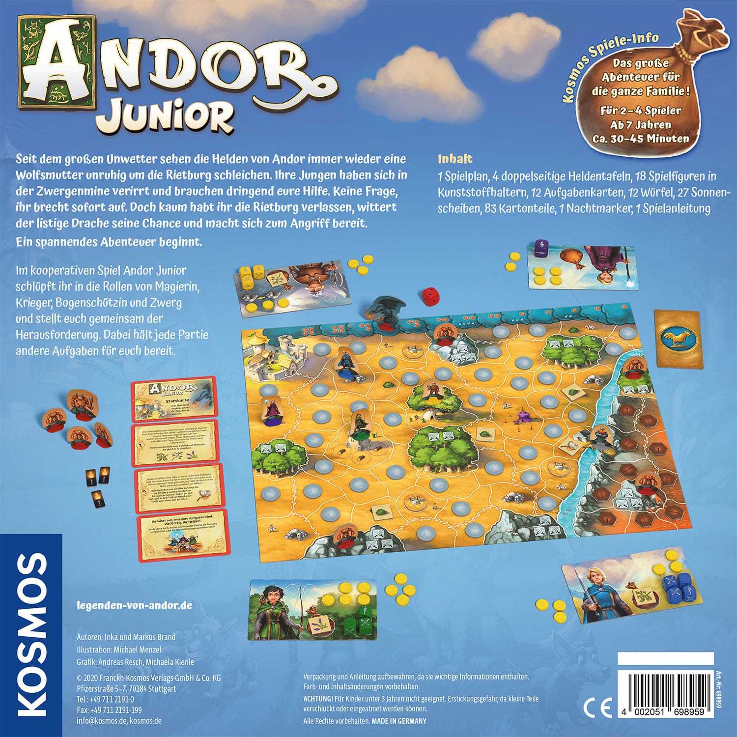 Andor Junior Kinderspiel Kosmos
