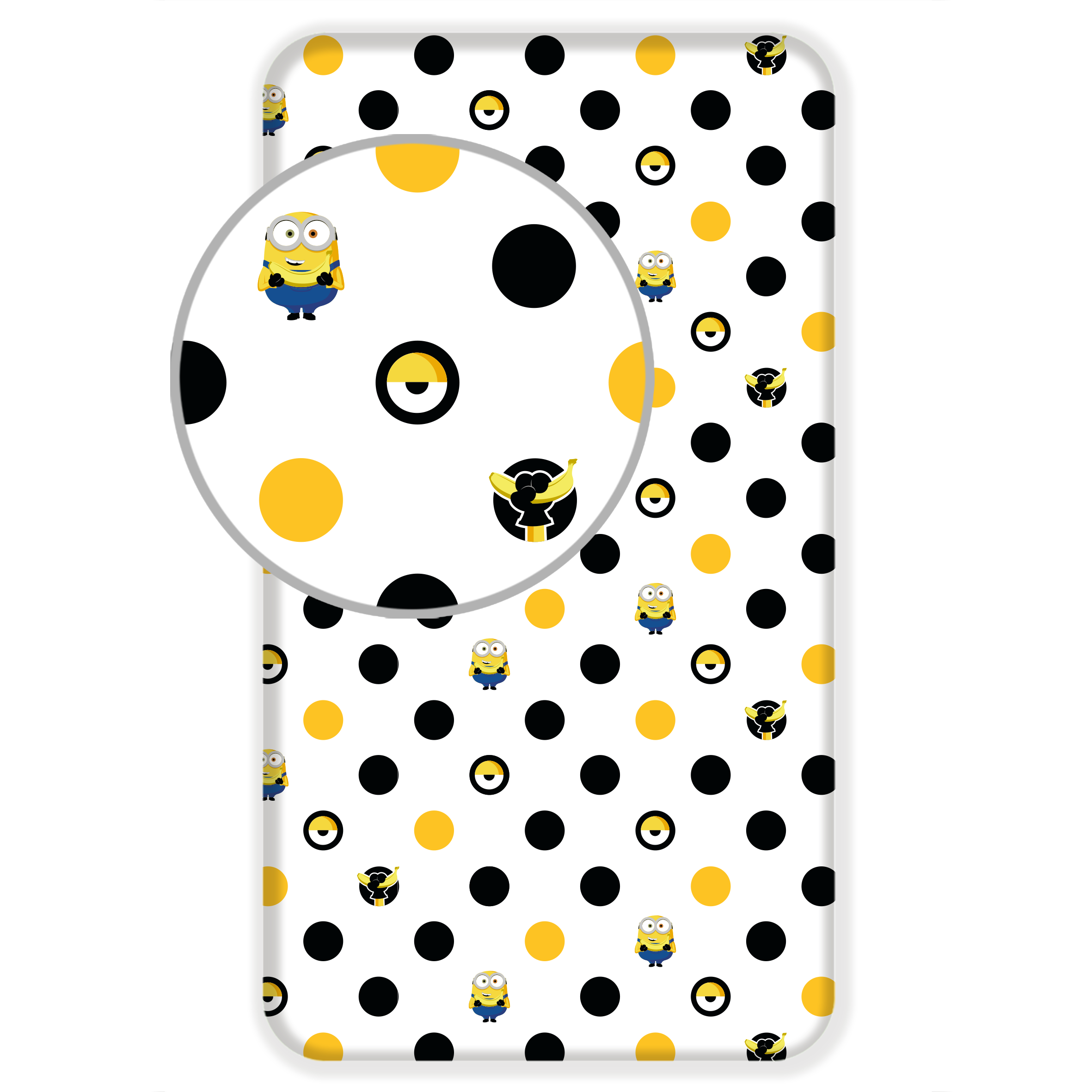 Minions Spannbettlaken - 90x200 cm Bettbezug Einzelbett Matratzenbezug