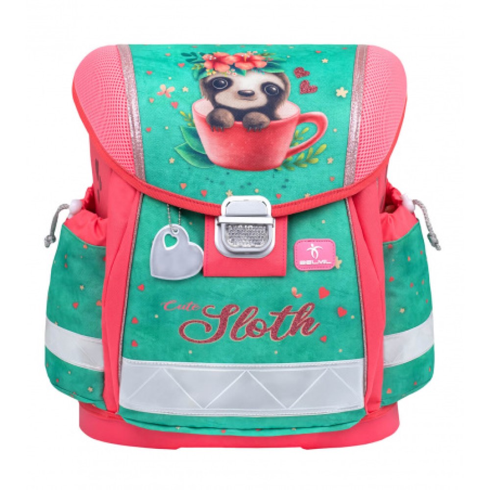 Rucksack ergonomisches Schulranzen-Set 4-teilig Cute Sloth Ranzen