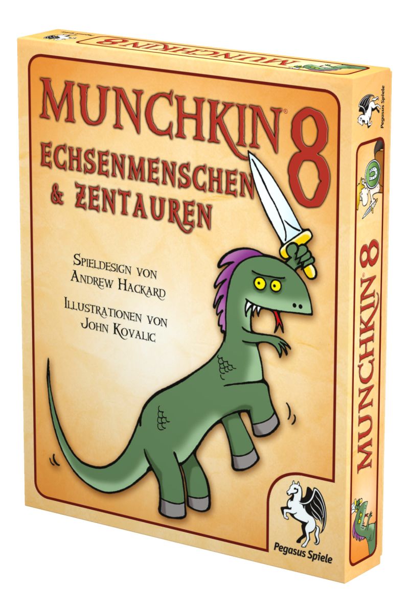 Munchkin 8: Echsenmenschen & Zentauren Gesellschaftsspiel Pegasus