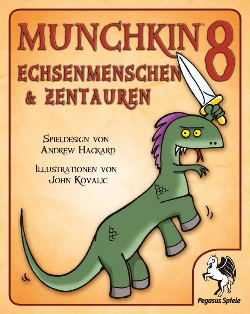 Munchkin 8: Echsenmenschen & Zentauren Gesellschaftsspiel Pegasus