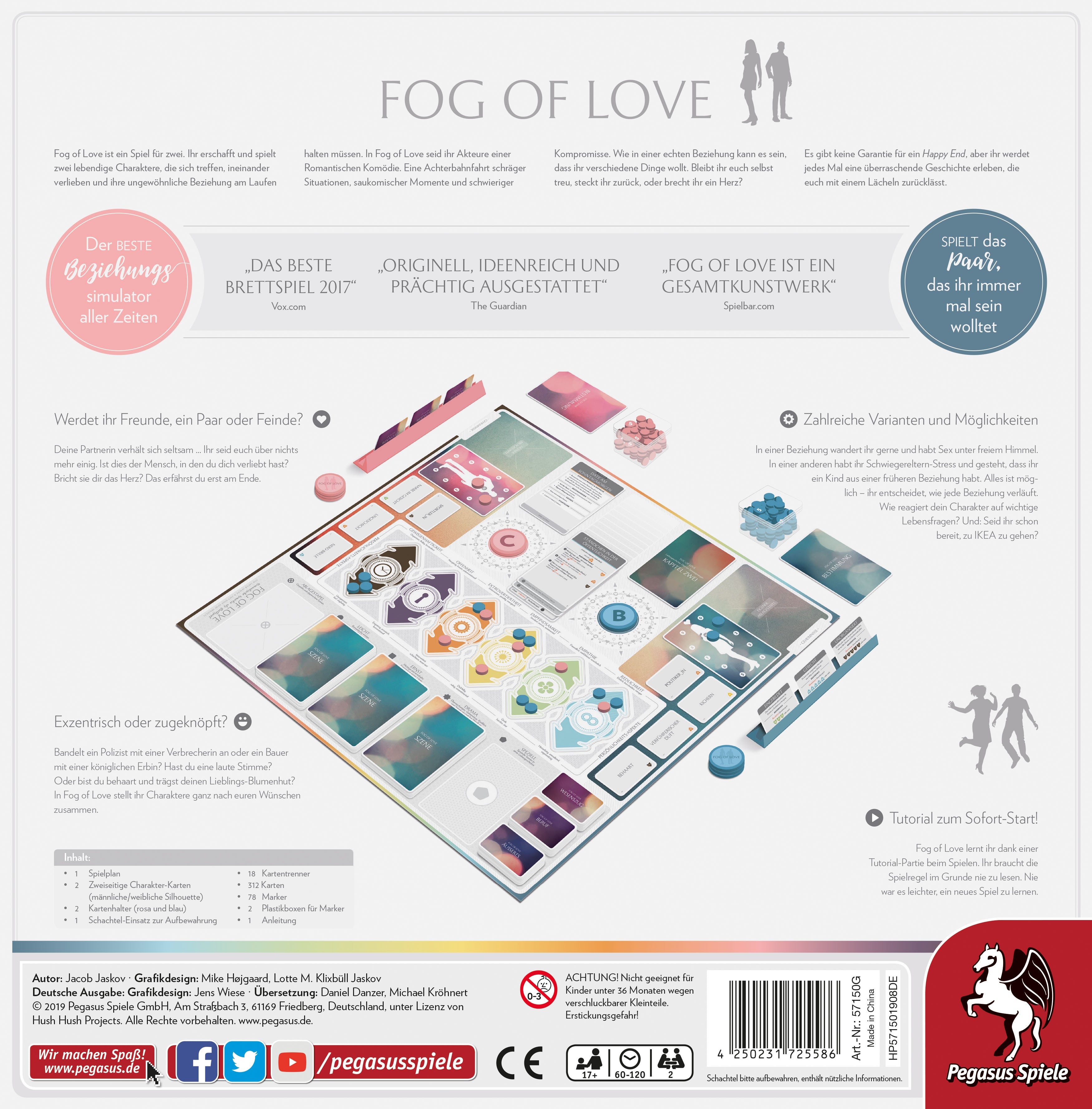 Fog of Love - Romantische Komödie als Brettspiel