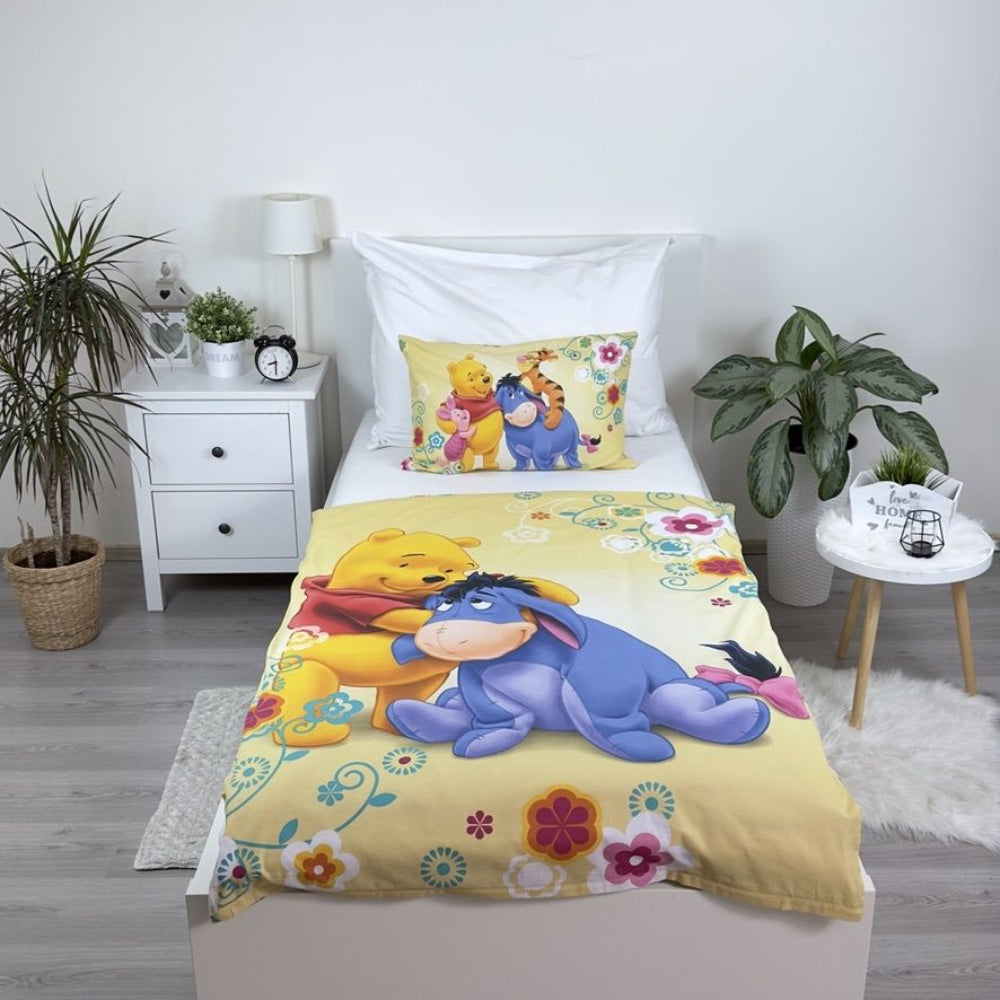 Winnie Puuh Kinder-Bettwäsche 100 x 135 cm - weiche Baumwolle