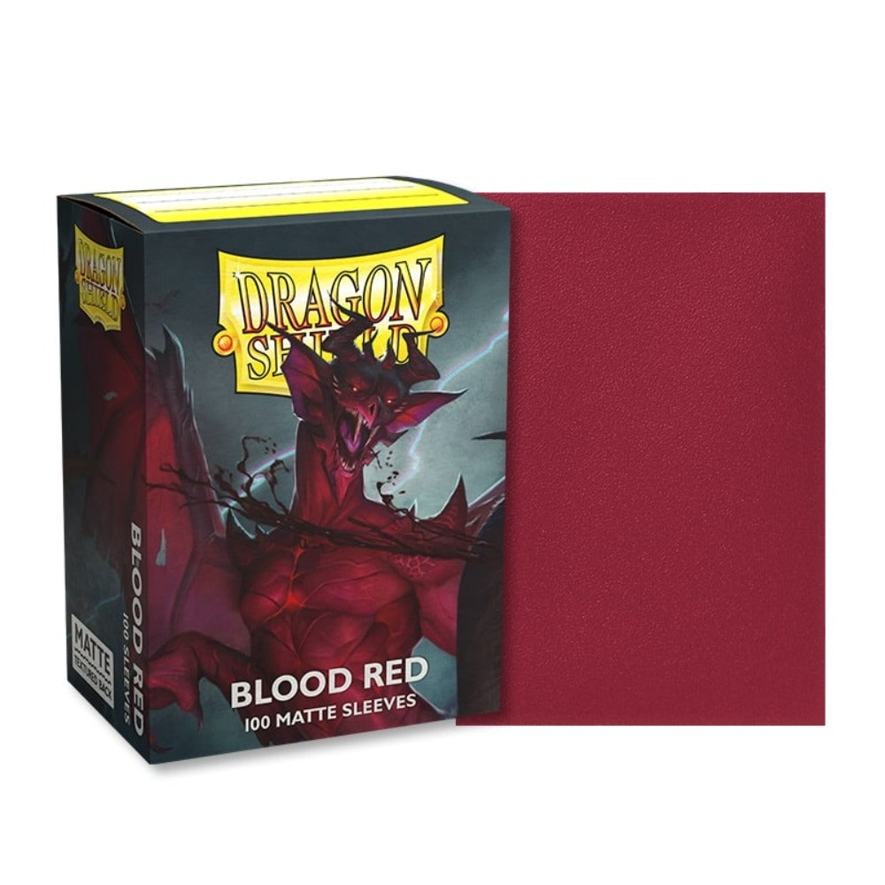 Dragon Shield Kartenhüllen Matte – Blood Red Sleeves (100)