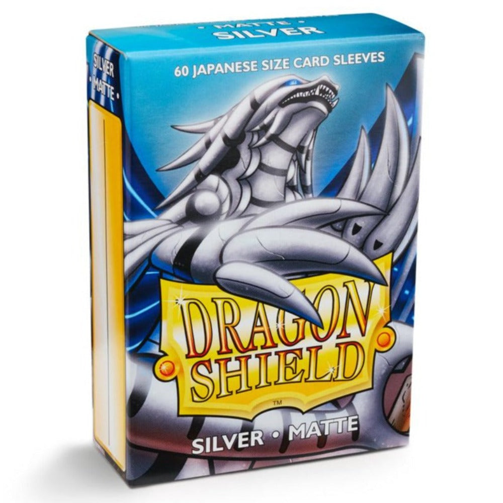 Dragon Shield Kartenhüllen Sleeves Japanische Größe Matte (60) Silber
