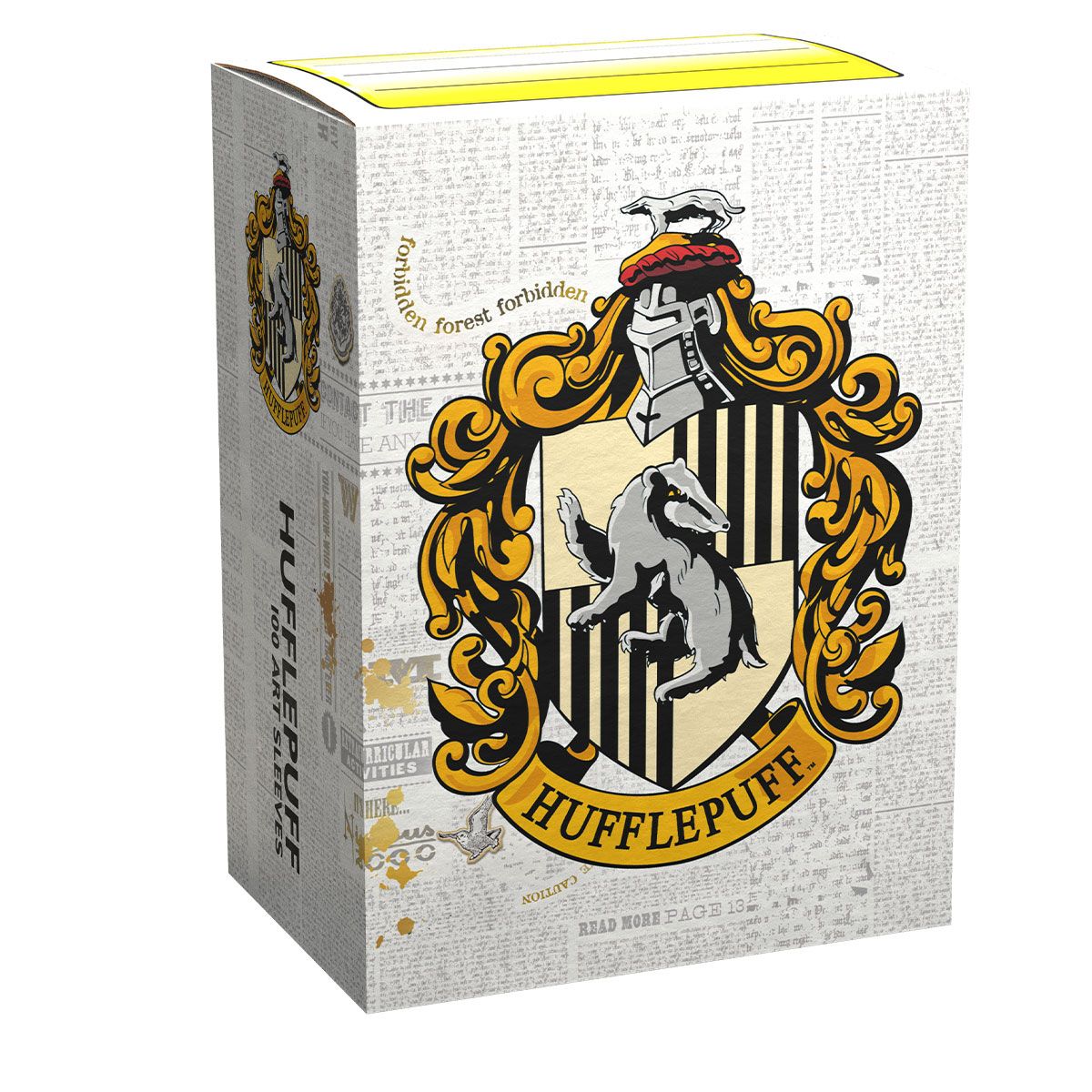 Dragon Shield Kartenhüllen 63 x 88mm Matte Art – WizardingWorld – Hufflepuff (100)