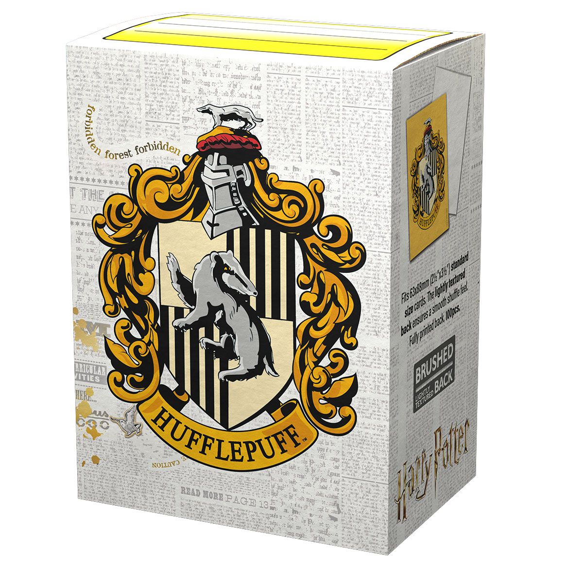 Dragon Shield Kartenhüllen 63 x 88mm Matte Art – WizardingWorld – Hufflepuff (100)