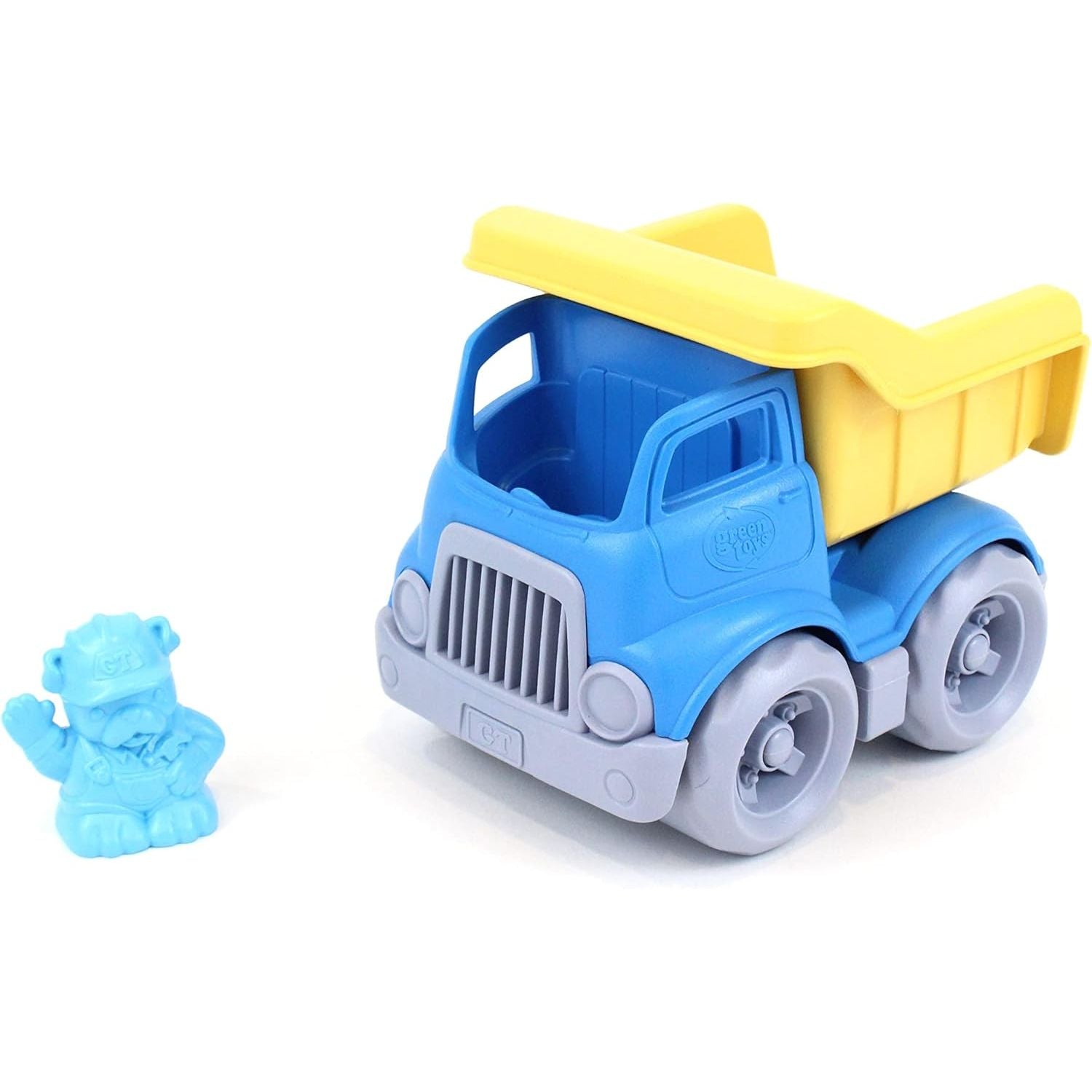 Green Toys 8601262 Kipplaster, Baustellenkipper, Lastwagen, Baufahrzeug, nachhaltiges Spielfahrzeug für Kinder ab 24 Monaten, Blau/Gelb