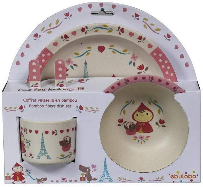 Geschirrset 5-tlg Rotkäppchen Bambus