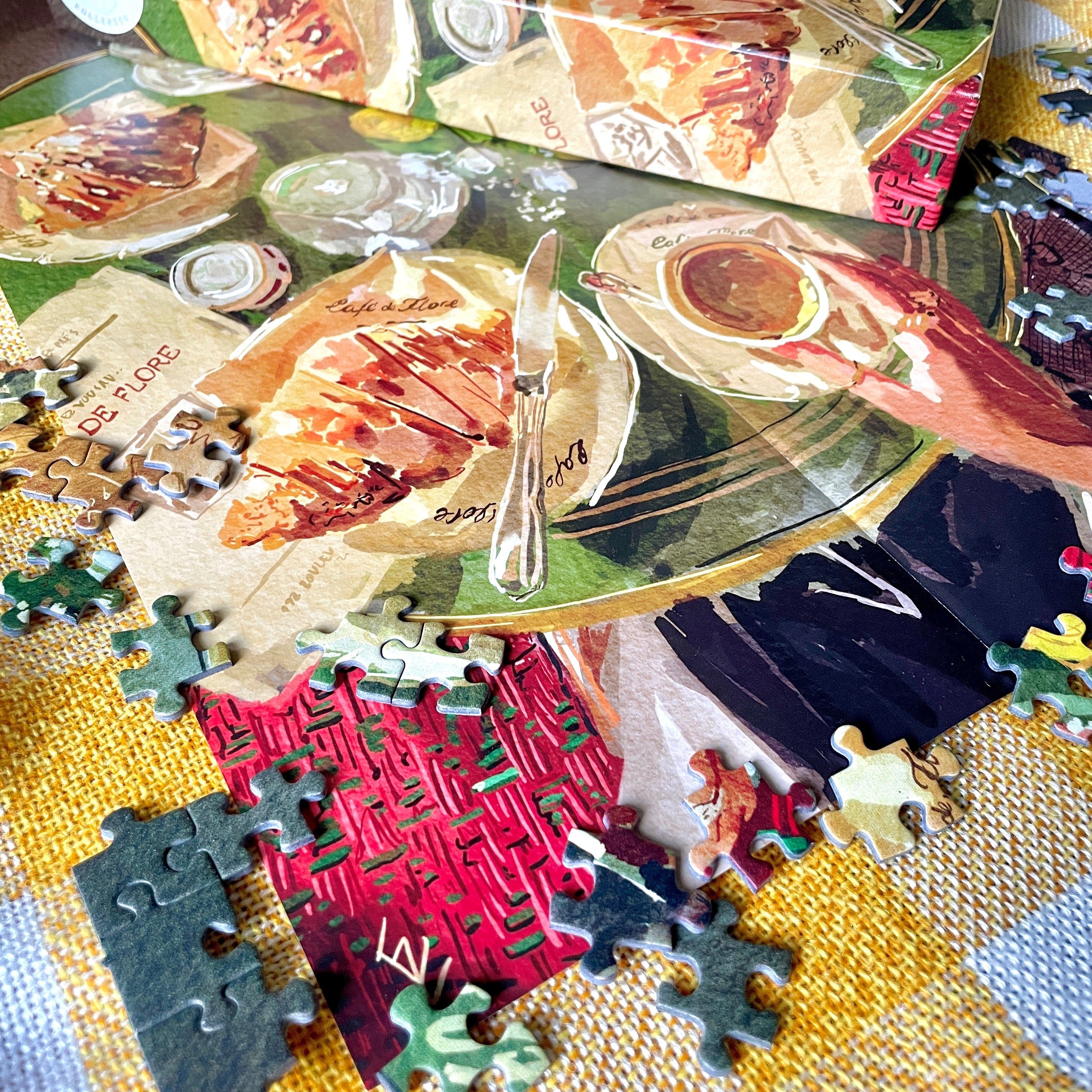 "Café et croissants"