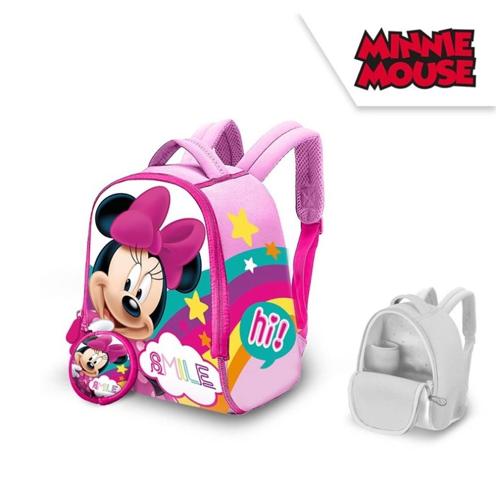 Kindergartenrucksack 25cm, Neopren, Minnie Maus