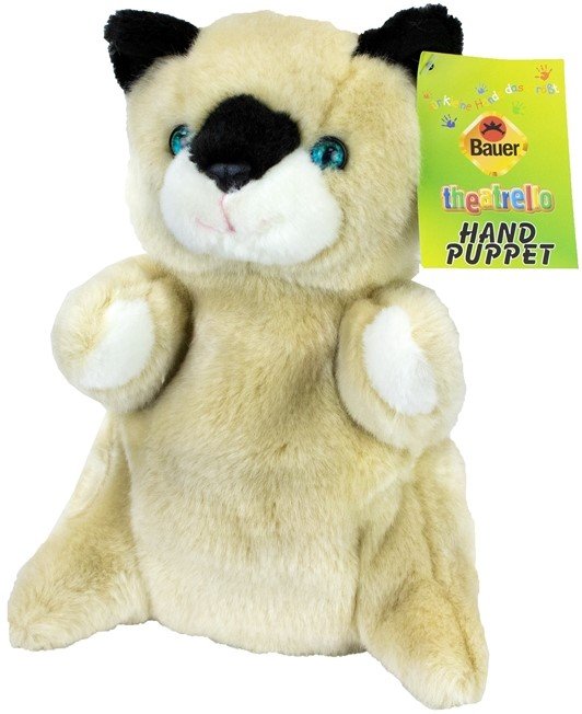 Plüsch Handpuppe Siamkatze 25 cm