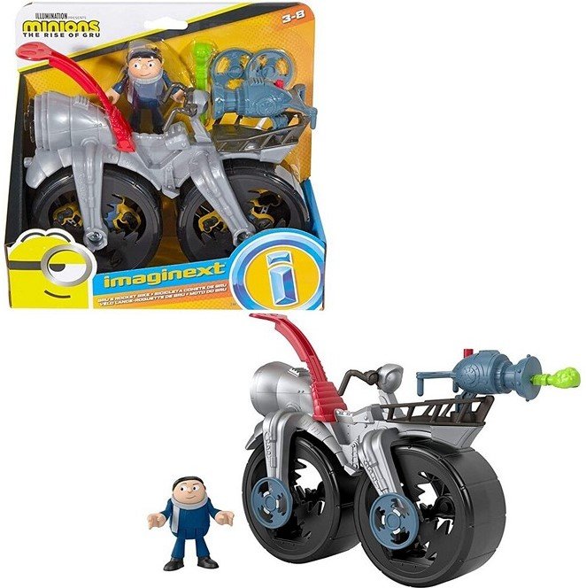 Minions Rise of Gru Imaginext Spielset Gru's Rocket Bike 19x21,5cm