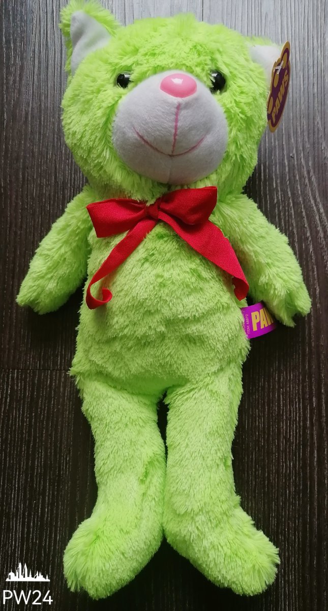 Plüsch Katze mit Schleife 32 cm