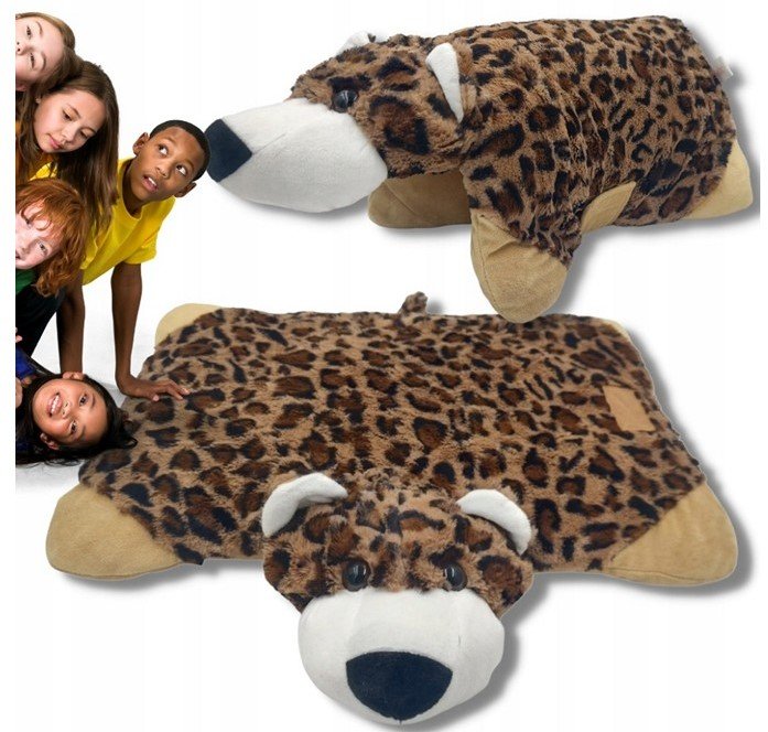 Swizzels Plüsch-Kuschelkissen Leopard 48x50 cm