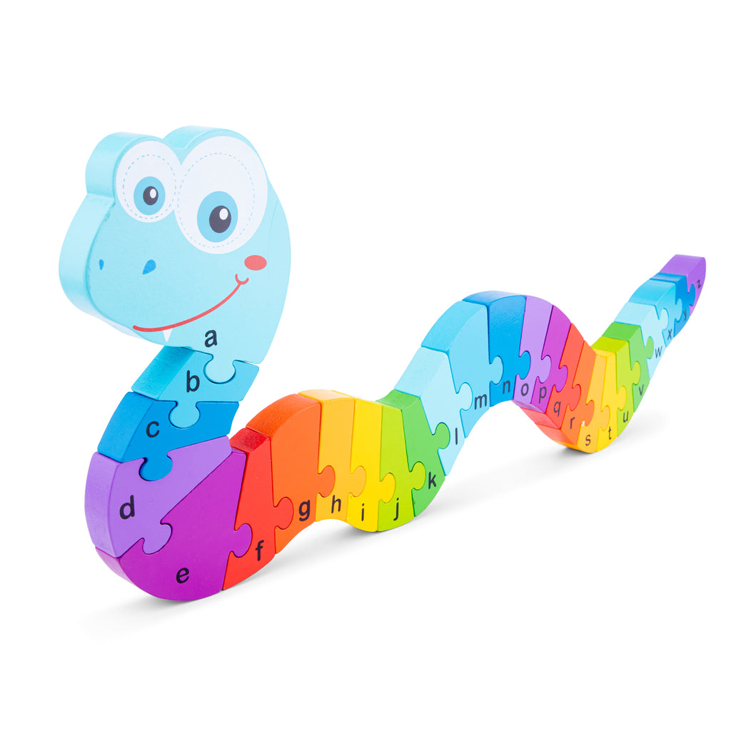 Alphabet Puzzle Schlange Holzspielzeug Kinderspielzeug aus Holz