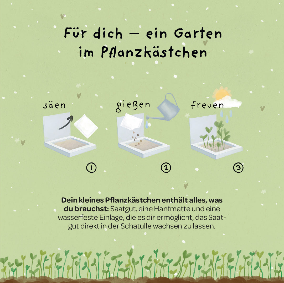 Pflanzkästchen - Gans lieben Dank