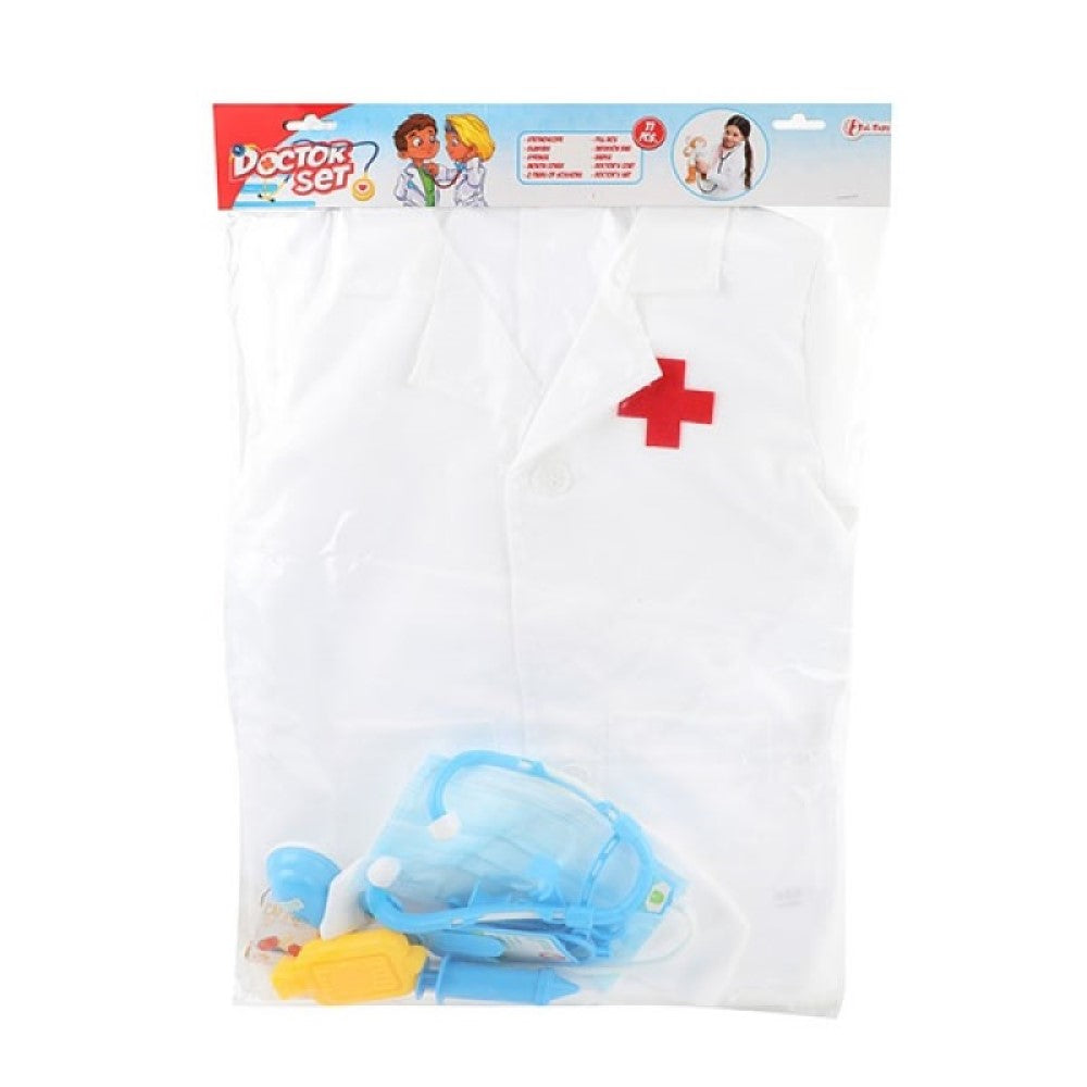 Arzt Verkleidungsset Doktor mit Zubehör und Kittel