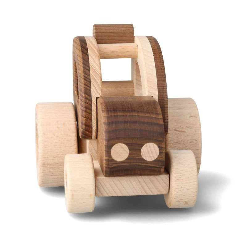 Goki Naturtraktor Personalisierbarer Trecker Nachhaltiger Holztraktor ab 2 Jahren