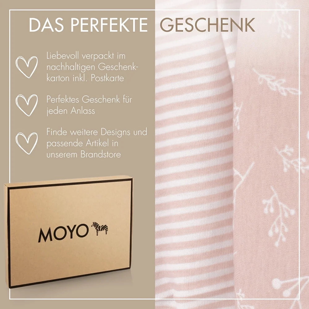 2er Set Baby Spannbettlaken Oval – „Rose Blüte“