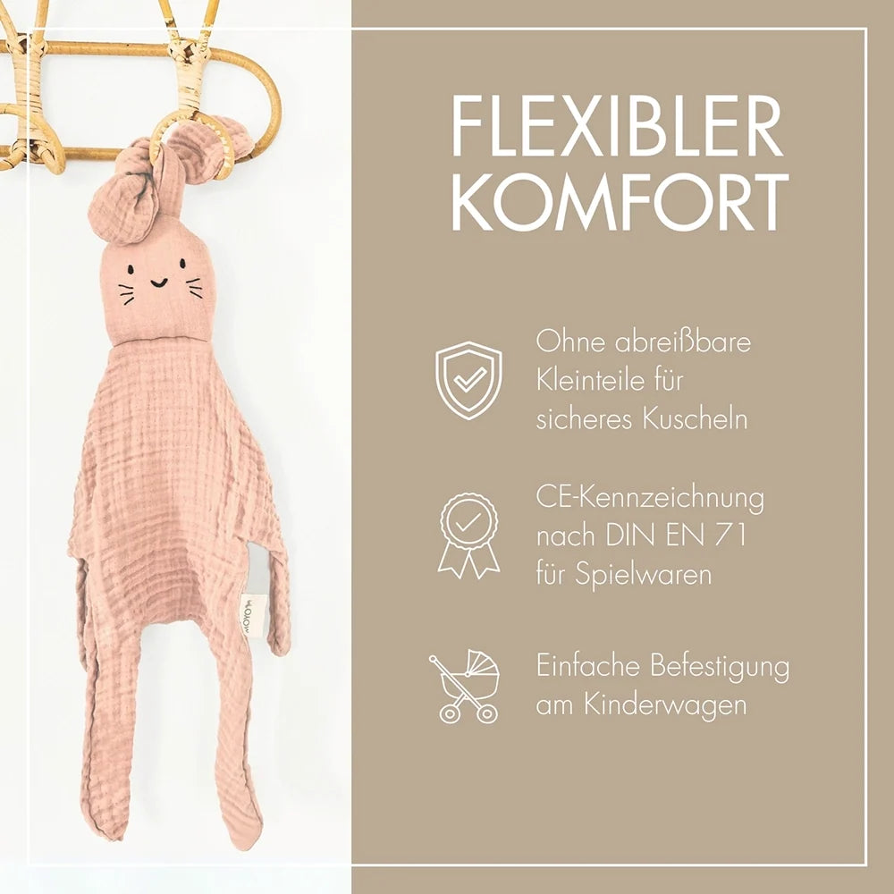 Musselin Geschenk-Set zartes Rosenholz