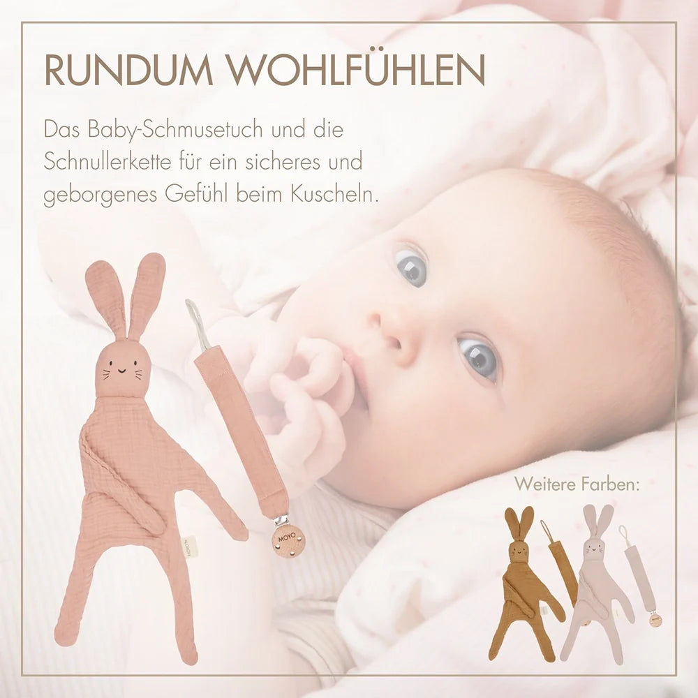 Musselin Geschenk-Set zartes Rosenholz