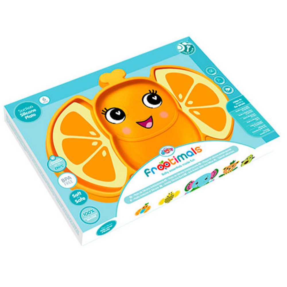 Baby Anti Rutsch Teller Schmetterling