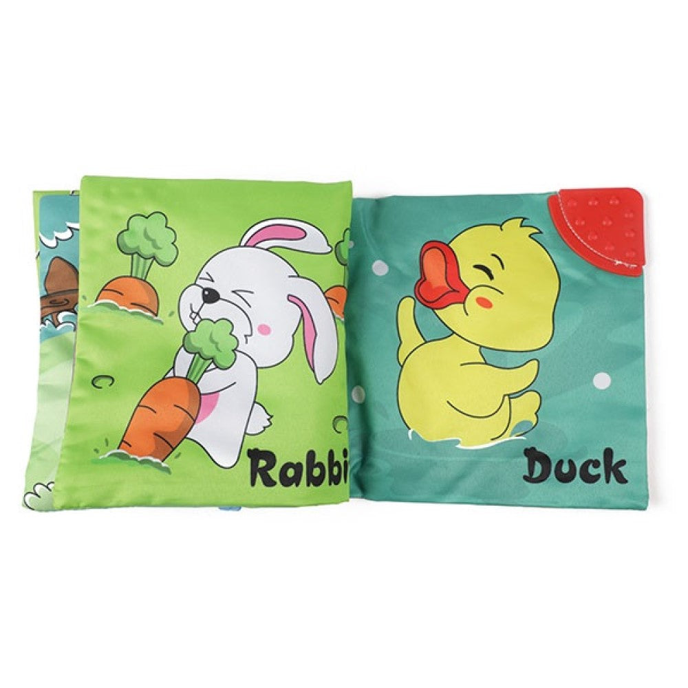 Baby Knisterstoffheft mit Babyrassel