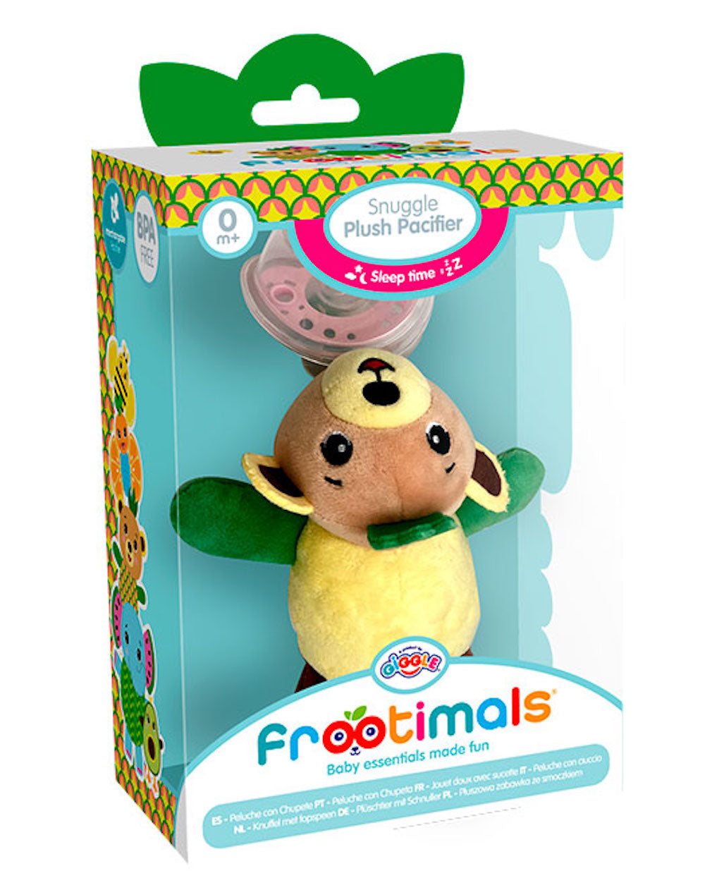 Baby Schuller mit einem Plüschspielzeug Bär