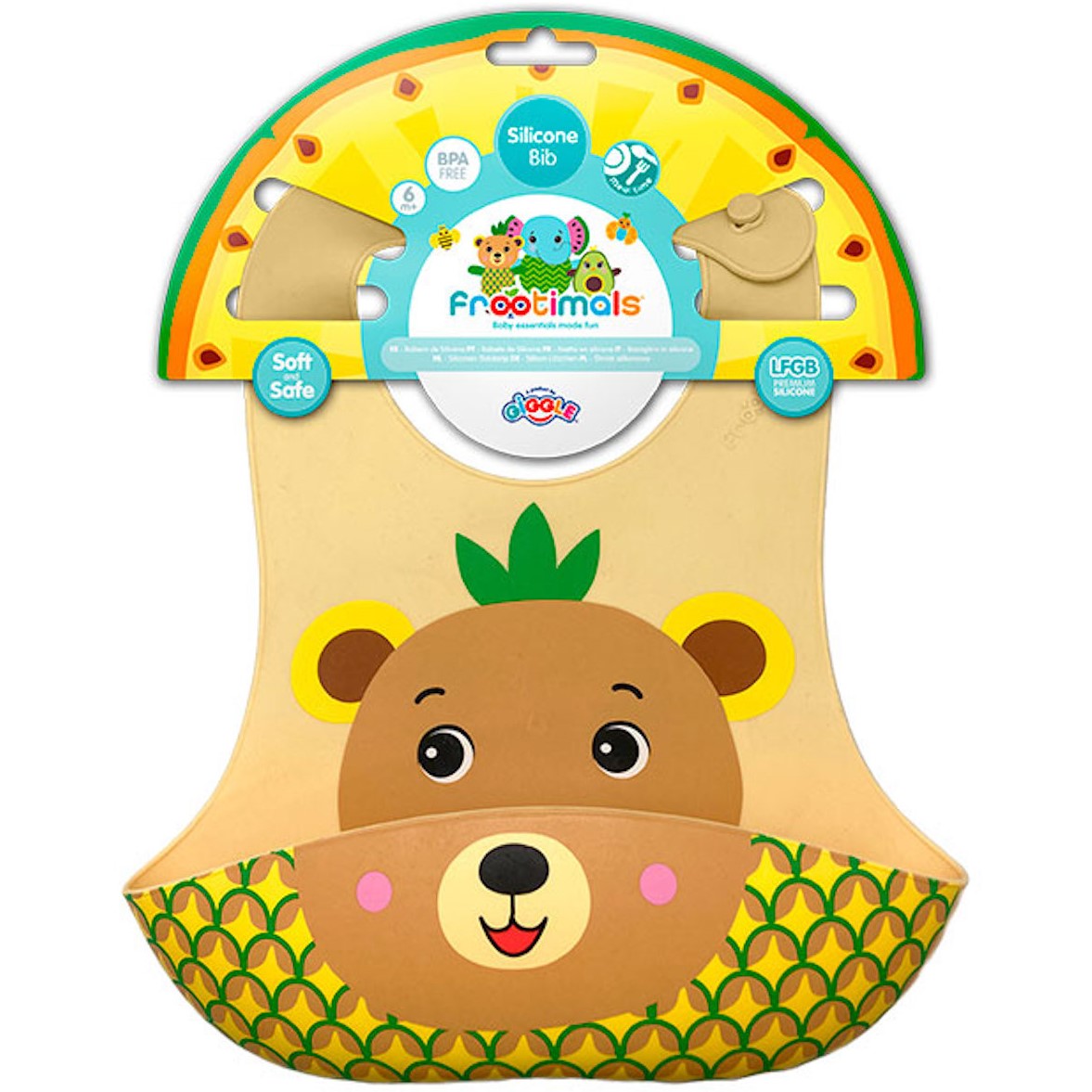 Baby Silikon Laken Lätzchen Bär