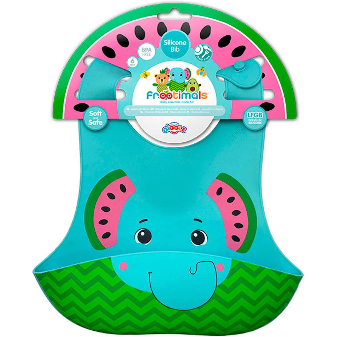 Baby Silikon Laken Lätzchen Elefant